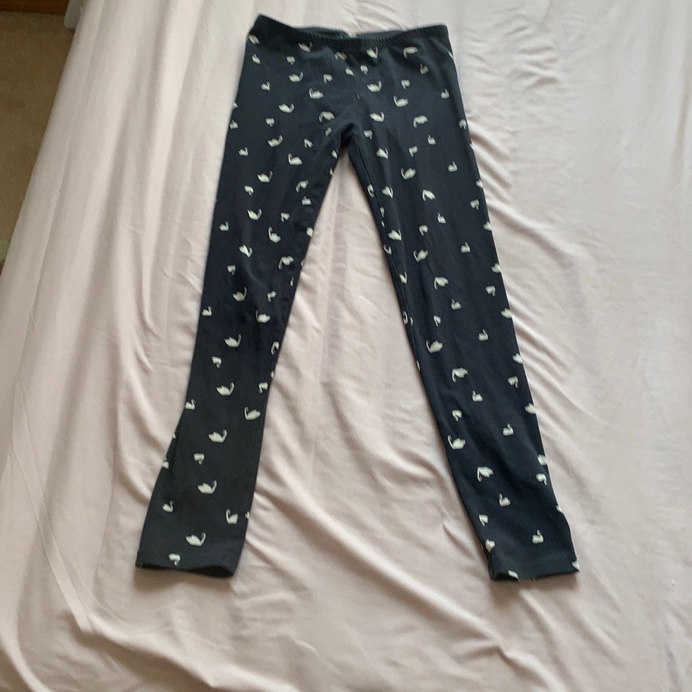Girls Black Swan Leggings